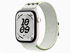 Watch Series 12, 46 мм, Pearl White, Essential White Nike Sport Loop, One Size