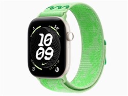 Watch Series 12, 46 мм, Pearl White, Green Spark Nike Sport Loop, One Size