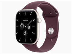 Watch Series 12, 46 мм, Pearl White, Burgundy, S/M