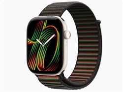 Watch Series 12, 46 мм, Pearl White, Black Unity Sport Loop - Unity Rhythm, One Size