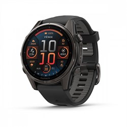 Fenix 8, 43 мм Amoled Sapphire угольно-черный DLC пепельно-серый ремешок 010-02903-21