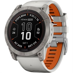 Fenix 7X Pro Sapphire Solar Carbon Gray Vented Titanium Bracelet 010-02778-15