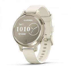 Lily 2 Active, золотистым безелем, бежевый силиконовый ремешок 010-02891-00, 010-02891-50