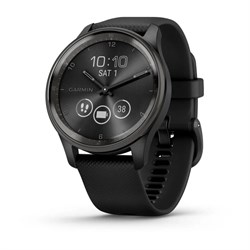 Vivomove Trend Slate Stainless Steel Bezel With Black Case And Silicone Band, 010-02665-00