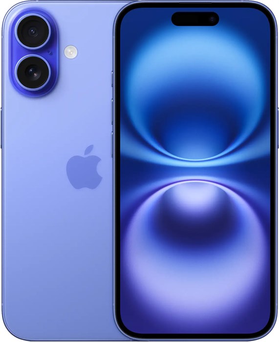 iPhone 16 256 ГБ, Ультрамариновый (Ultramarine), nano Sim + eSim MYE03J - фото 6881