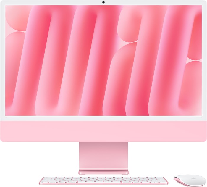 iMac 24 M4 (8c CPU, 8c GPU), RAM 16 ГБ, SSD 256 ГБ, английская раcкладка (KB-US), Pink (Розовый), partnum, Standard glass 1001003 - фото 7869