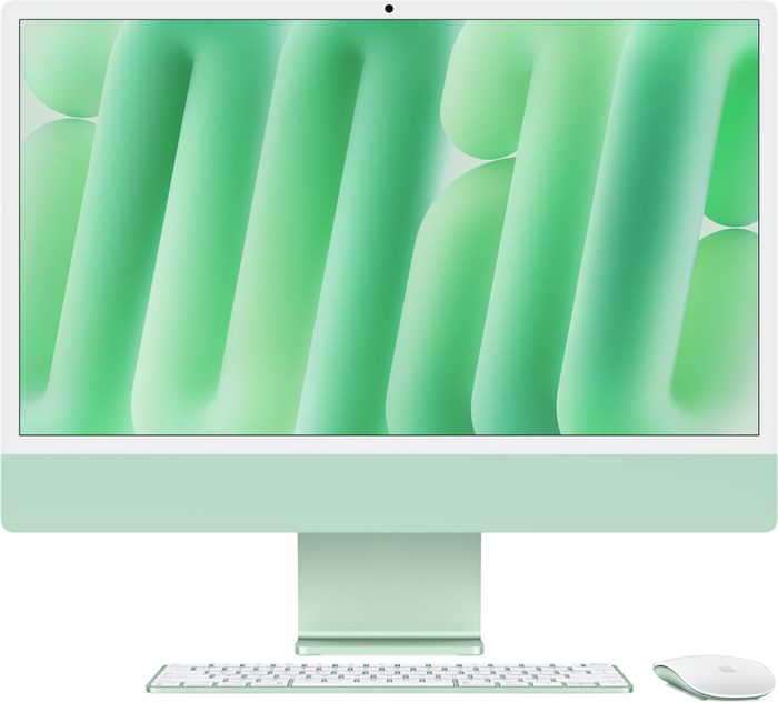 iMac 24, M4 (10c CPU, 10c GPU), RAM 16 ГБ, SSD 256 ГБ, английская раcкладка (KB-US), Green (Зелёный), partnum, Standard glass 1001048 - фото 8004