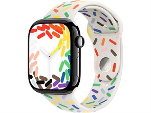 Watch Series 10, 42 мм, Jet Black (Глянцевый чёрный), Алюминиевый корпус с Pride Edition Sport Band - S/M (130-180 мм) MWWX3-MUQ13