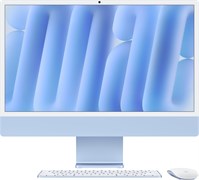 iMac 24, M4 (8c CPU, 8c GPU) 24GB, 1TB, русская раcкладка (KB-RS), Blue (Голубой), Custom, Standard glass 1001240