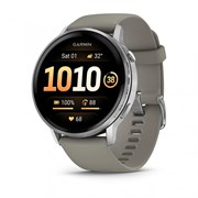 Venu 4 45 мм Silver Bezel, Silver Gray Silicone Band, 010-03014-01