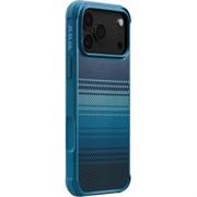 Противоударный чехол Pitaka с накладками для iPhone 17 Pro , Moonrise (Синий)