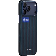 Чехол Pitaka для iPhone 17 Pro , FC.Internazionzle Milano (Черно-синий)