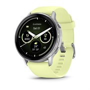 Venu 4 45 мм Silver Bezel, Citron Silicone Band, 010-03014-02