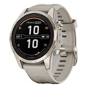 Fenix 7S Pro Sapphire Solar 42 мм золотистый корпус со светло-песочным ремешком 010-02776-15