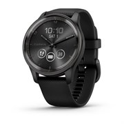 Vivomove Trend Slate Stainless Steel Bezel With Black Case And Silicone Band, 010-02665-00