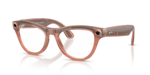 Skyler (Gen 2) RW4014 6778M4, Shiny Transparent Peach, Clear/Brown Transitions, M (52–20)