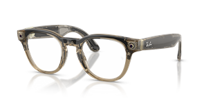 Scriber Optics (Gen 2) RW7002 8531, Shiny Transparent Stone Beige, Demo Lens, M (49–22)