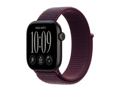 Watch Series 12, 42 мм, Black, Burgundy Sport Loop, One Size