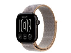 Watch Series 12, 42 мм, Black, Chambray Blue Sport Loop, One Size