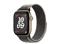 Watch Series 12, 42 мм, Light Gold, Pavement Grey Nike Sport Loop, One Size