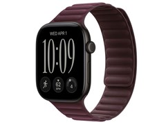 Watch Series 12, 46 мм, Black, Burgundy Magnetic Link, M/L