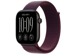 Watch Series 12, 46 мм, Black, Burgundy Sport Loop, One Size