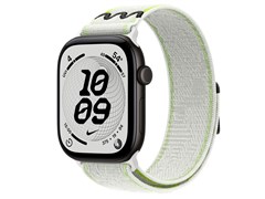 Watch Series 12, 46 мм, Black, Essential White Nike Sport Loop, One Size