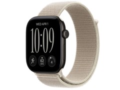 Watch Series 12, 46 мм, Black, Limestone Sport Loop, One Size