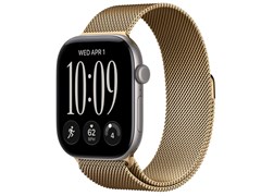Watch Series 12, 46 мм, Space Gray, Radiant Gold Milanese Loop, S/M