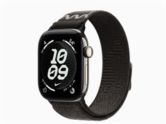 Watch Series 12, 42 мм, Natural, After Dark Black Nike Sport Loop, One Size
