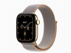 Watch Series 12, 42 мм, Radiant Gold, Chambray Blue Sport Loop, One Size