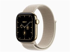 Watch Series 12, 42 мм, Radiant Gold, Limestone Sport Loop, One Size