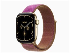 Watch Series 12, 42 мм, Radiant Gold, Magenta Sport Loop, One Size