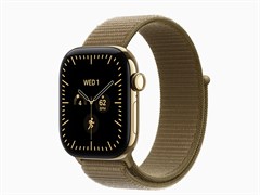 Watch Series 12, 42 мм, Radiant Gold, Olive Sport Loop, One Size