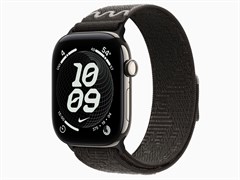 Watch Series 12, 46 мм, Natural, After Dark Black Nike Sport Loop, One Size
