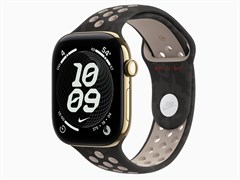 Watch Series 12, 46 мм, Radiant Gold, After Dark Black Nike, M/L