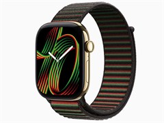 Watch Series 12, 46 мм, Radiant Gold, Black Unity Sport Loop - Unity Rhythm, One Size