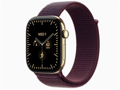 Watch Series 12, 46 мм, Radiant Gold, Burgundy Sport Loop, One Size