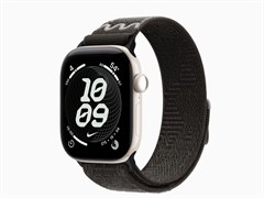 Watch Series 12, 42 мм, Pearl White, After Dark Black Nike Sport Loop, One Size