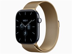 Watch Series 12, 46 мм, Night Blue, Radiant Gold Milanese Loop, S/M
