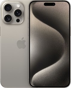 iPhone 15 Pro, 128GB, Natural Titanium (Натуральный Титан), Dual nano Sim MTQ63ZA