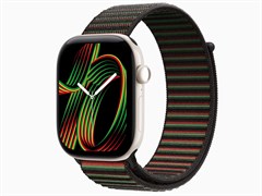 Watch Series 12, 46 мм, Pearl White, Black Unity Sport Loop - Unity Rhythm, One Size