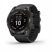 Fenix 7x Pro Sapphire Solar Edition Титановый угольно-серый корпус, DLC-покрытием и черным ремешком 010-02778-11