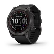 Fenix 7x Sapphire Solar титановый угольно-серый DLC, силик. Ремешком 010-02541-11