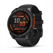 Fenix 8, 47 мм Amoled серый черный силиконовый ремешок 010-02904-00, 010-02904-09