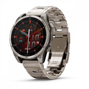 Fenix 8, 47 мм Amoled Sapphire Titanium светло-серый титановый ремешок 010-02904-40
