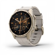 Fenix 8, 43 мм Amoled Sapphire золотистый серый кожаный ремешок 010-02903-40