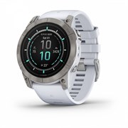 Epix Pro (Gen 2) Sapphire Edition 51 мм титановый белый DLC белый силиконовый ремешок 010-02804-11