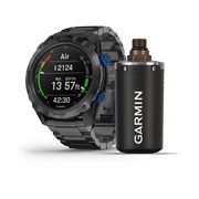 Descent Mk2i титановые, DLC-покрытием и черным титановым ремешком, датчик Descent T1 010-02132-12