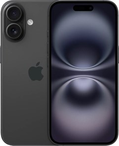 iPhone 16, 256GB, Black (Чёрный), Dual eSim MYAX3LL